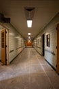 Derelict Hospital Hallway + Lights - Abandoned Mayview State Hospital - Pennsylvania