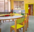 Kindergarten concept. Interior view of babys diner Royalty Free Stock Photo