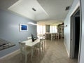An interior view of a dining room in a beach condo Royalty Free Stock Photo