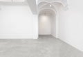 An interior view of an empty art gallery Royalty Free Stock Photo