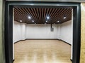 Interior view of empty exhibition hall Royalty Free Stock Photo