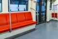 Train Empty Seats at Santiago de Chile Subway