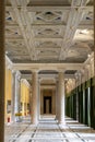 interior view of the entrance hall and foyer of Villa San Martino on Elba Island Royalty Free Stock Photo