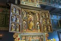 Klepsk, Poland - May 7, 2019: Interior view of the Evangelical Church of the Blessed Virgin Mary. The church was founded in 1367