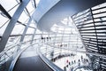 Interior view of famous Reichstag in Berlin, Germany