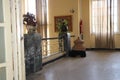 Interior view of the former palace of Emperor Haile Selassie I, now Ethnological Museum, Institute of Ethiopian Studies