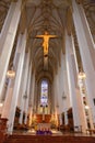 Interior view of Frauenkirche, The Cathedral of Our Lady in Munich, Germany Royalty Free Stock Photo