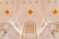 The interior view of the Georgievsky hall in the Grand Kremlin Palace in Moscow. Royalty Free Stock Photo