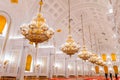 The interior view of the Georgievsky hall in the Grand Kremlin Palace in Moscow. Royalty Free Stock Photo