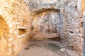 Interior view of the Grotto of the Seven Sleepers near Ephesus, Turkey Royalty Free Stock Photo