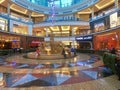 Interior View of Horses Fountain inside Mall of the Emirates located in Barsha, Dubai, United Arab Emirates
