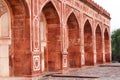 interior view of Humayun\'s tomb of Mughal Emperor Humayun designed by Persian architect Mirak Mirza Ghiyas in Delhi, India.