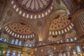 The interior view inside a mosque Royalty Free Stock Photo