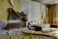 Intact Lodging Room with Bed & Furniture - Abandoned Hotel