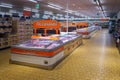 Interior view of italian LIDL supermarket