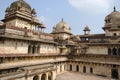 Interior view of Jahangir Palace. Orchha Palace Fort Complex. Orchha. Madhya Pradesh. Royalty Free Stock Photo