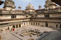 Interior view of Jahangir Palace. Orchha Palace Fort Complex. Orchha. Madhya Pradesh. Royalty Free Stock Photo