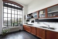 interior, view of the kitchen Royalty Free Stock Photo