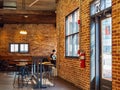 Interior view of the La Colombe coffee shop Royalty Free Stock Photo