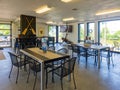 Interior view of the Lake Overholser Boathouse and Cafe