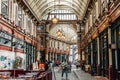 Interior view of Leadenhall Market in the City of London