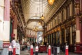 Interior view of Leadenhall Market in the City of London