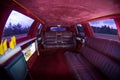 Interior view of a Limousine