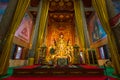 The interior view of the main temple of Wat Phra Thart Doisaket in Chiang Mai, Thailand.