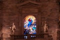 Milan - Interior view of Milan Cathedral (Duomo di Milano), Lombardy, Italy, Europe. Gothic architecture Royalty Free Stock Photo