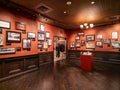 Interior view of The Mob Museum Royalty Free Stock Photo