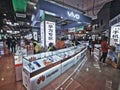 Interior view mobile phone market in wuhan city, china