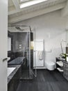 Interior view of a modern bathroom Royalty Free Stock Photo