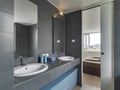 Interior view of a modern bathroom Royalty Free Stock Photo