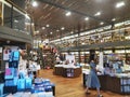 Interior view of a modern book store in wuhan city