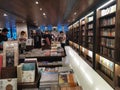 Interior view of a modern book store in wuhan city