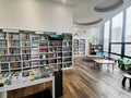 interior view of a modern children's bookstore in Wuhan city china