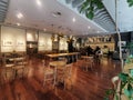 interior view of a modern coffee shop in Wuhan city