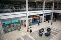 Interior view of modern shopping centre mall Royalty Free Stock Photo