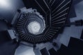 Modern spiral stairway. Building abstract background Royalty Free Stock Photo