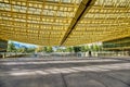 Interior view of the new canopy at Forum des Halles - Paris, France