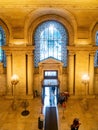 Interior view of the New York Public Library, Stephen A. Schwarzman Building Royalty Free Stock Photo