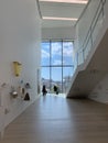 Interior view of newly opened contemporary art museum