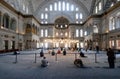 Interior view of Nuruosmaniye Mosque. Istanbul, Turkey