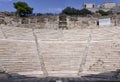 Interior view of the Odeon of Herodes Atticus or Herodeon. It is a stone theater structure located on the southwest slope of the Royalty Free Stock Photo