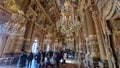 Interior view of the Opera Garnier, in Paris, France. Royalty Free Stock Photo