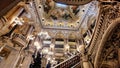 Interior view of the Opera Garnier, in Paris, France. Royalty Free Stock Photo