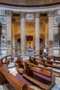 Pantheon interior, Rome Royalty Free Stock Photo