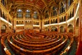 Interior view of the Parliament Building in Budapest with impressive architectural details Royalty Free Stock Photo