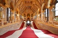 Interior view of the Parliament Building in Budapest with impressive architectural details Royalty Free Stock Photo