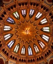 Interior view of the Parliament Building in Budapest with impressive architectural details Royalty Free Stock Photo